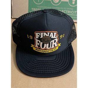 Vintage Final Four NCAA 1991 Indianapolis Hat Snapback‎ Cap Black